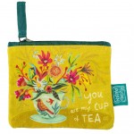 Porte monnaie Tasse de thé en coton décoré Allen