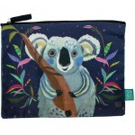 Pochette plate Le Koala en coton décorée Allen