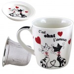Tisanière en porcelaine avec infuseur Tisanière en porcelaine avec infuseur