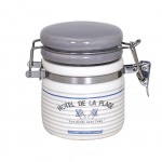 Pot  sel Cabourg avec cuillre en bois - Faence