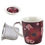 Tisanière en porcelaine avec infuseur Fleurs Tisanière en porcelaine avec infuseur Fleurs