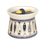 Pot  sel DORY en cramique avec cuillre