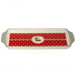 Plat de prsentation rectangulaire Cerises