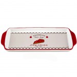 Plat de prsentation rectangulaire Fraises et Cerises