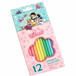 Bo�te de 12 crayons de couleur pastel Diddl