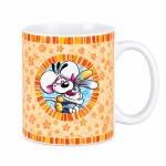 Mug Diddl orange en c�ramique 325 ml