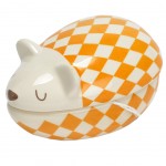 Petite boite à dents LEO beige en forme de souris Petite boite à dents LEO beige en forme de souris