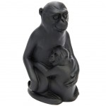 Statuette de dcoration Maman singe et bb