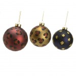 Set de 3 boules de Noël Panthère Set de 3 boules de Noël Panthère