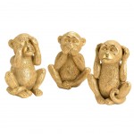 3 Statuettes Singes en résine Rien dit, Rien vue, Rien entendu 3 Statuettes Singes en résine Rien dit, Rien vue, Rien entendu