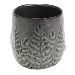 Cache Pot de Fleur en céramique grise - RYOKAN
