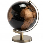 Décoration Globe Terrestre noir et bronze Décoration Globe Terrestre noir et bronze