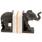 Stop-livres Elephant en rsine