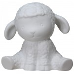 Lampe  poser mouton blanc en porcelaine