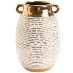 Vase en cramique Or 19 cm