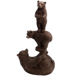 Statuette de dcoration totem d'ours