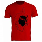 Tee shirt Homme rouge Corse