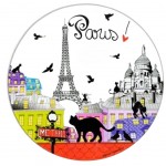 Sous plat rond Chat Sous plat rond Chat