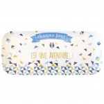 Plat rectangulaire en mlamine Hibou