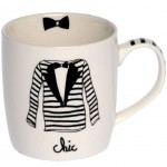Tasse en Céramique Chic Marinière Tasse en Céramique Chic Marinière