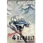 Affiche Rallye de Mont Carlo 50 x 70 cm