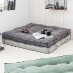 Coussin de sol Géant en coton - Gris clair Coussin de sol Géant en coton - Gris clair