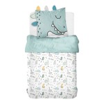 Parure de lit enfant funny dinosaure  140 x 200 cm