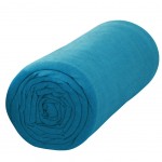 Drap housse bleu turquoise uni 90 x 190 cm