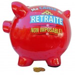 Tirelire Rouge Cochon XXL - Retraite Tirelire Rouge Cochon XXL - Retraite