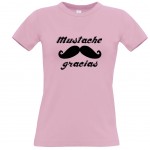 Tee shirt Rose femme Moustache