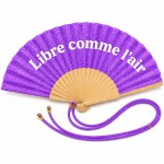 �ventail paillet� violet avec dragonne