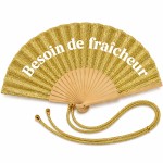 �ventail paillet� or avec dragonne