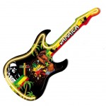 Pendule en forme guitare néon Jamaïca Pendule en forme guitare néon Jamaïca