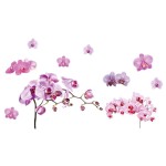 Sticker mural orchid�es rose 70 x 50 cm