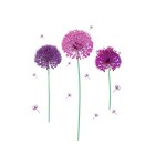 Sticker d�coratif allium violet