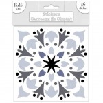 6 stickers à carreaux de ciment 15 x 15 cm 6 stickers à carreaux de ciment 15 x 15 cm