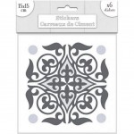 6 stickers à carreaux de ciment 15 x 15 cm 6 stickers à carreaux de ciment 15 x 15 cm