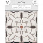 6 stickers carreaux de ciment taupe 15 x 15 cm 6 stickers carreaux de ciment taupe 15 x 15 cm