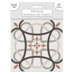 6 stickers à carreaux de ciment 15 x 15 cm 6 stickers à carreaux de ciment 15 x 15 cm