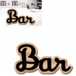 Décoration murale en bois Bar Décoration murale en bois Bar
