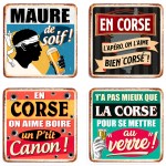 4 sous verres Dco Corse