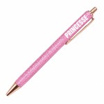 Stylo � paillettes rose Princesse 14,5 cm