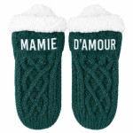 Chaussettes courtes d'int�rieur � paillettes mamie d'amour