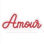 Lampe LED effet n�on Amour rouge USB