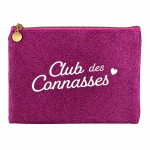 Pochette paillet�e club des connasses 24 � 17 cm