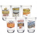 Set de 6 verres shot Supporters Set de 6 verres shot Supporters
