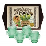 Set petit plateau et 4 shooters Cactus Set petit plateau et 4 shooters Cactus