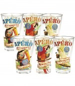 Set de 6 grands verres Tropicole Set de 6 grands verres Tropicole