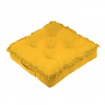 Coussin de sol  Franges en coton Uni