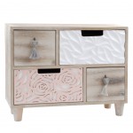 Boite avec 4 tiroirs en bois BLUSH Boite avec 4 tiroirs en bois BLUSH